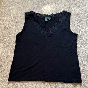 Ralph Lauren Blue Lace V-Neck Camisole